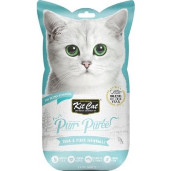  Kit Cat Puree Tuna & Fiber(Hairball) 