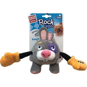  Rock Zoo King Boxer Rabbit Dog Toys with Squeaker & Crinkle S 
