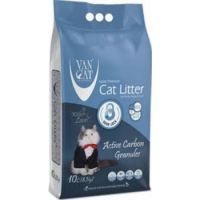 Van Cat White Bentonite Clumping Cat Litter Active Carbon Granules 10KG