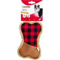 Camon Dog Toy – Fabric Bone With Sqeuaker 20Cm