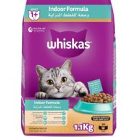 Whiskas Adult Indoor Formula Dry Cat Food - 1.1KG
