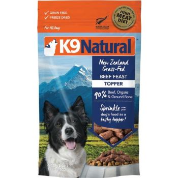  K9 Natural Freeze Dried Beef Feast Topper 142g 