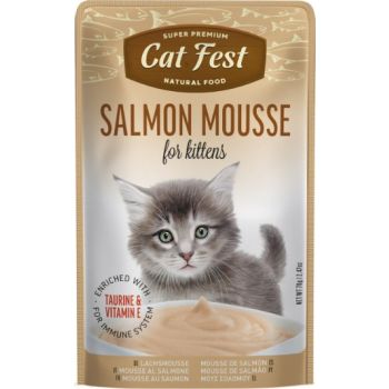  Cat Fest Salmon Mousse For Kittens 70g 