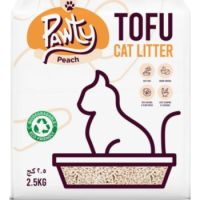 Pawty Tofu - Cat litter 6L Peach