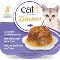 Catit Cat Wet Food Fish Dinner Crab Flavour & Pumpkin 75G