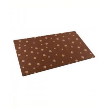 Dry Mate Cat Litter Mat Paw Stripe/Tan/Brown 20 x 28 in 