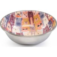 Camon Steel Bowl- Funny Dogs- 350Ml