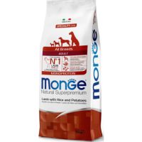 MONGE Rice Lamb & Potatoes All Breeds 12kg