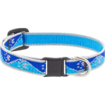  Reflective Safety Cat Collar – Blue Paws Without Bell 