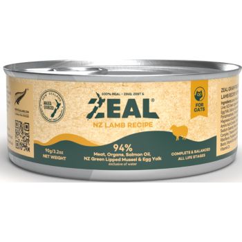  Zeal Grain Free Canned Cat Food 90g – (Lamb Recipe) 