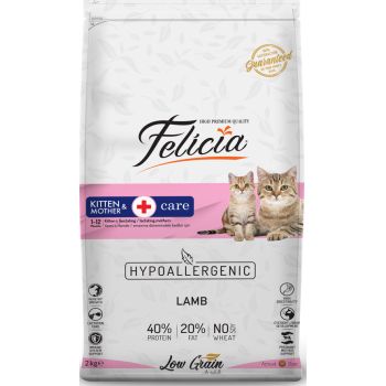  Felicia Kitten And Mother Cat Food With Lamb 2 kg 