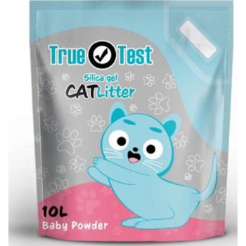  True Test Silica Gel Cat Litter Baby Powder - 10 Liters 