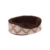 PETMATE 18X14 JACQUARD OVAL LOUNGER ASSORTED 4-PACK