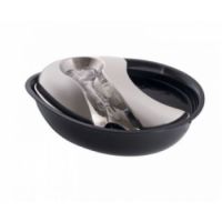 Water Fountain Stainless Steel/Plastic Fountain Raindrop Style - BLACK 60oz (1.8 L)