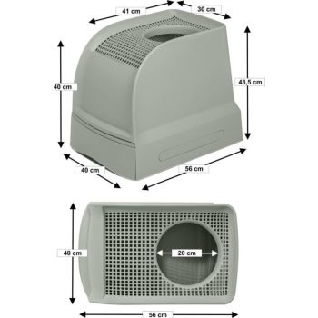  IMAC FRIDA Cat Toilets Green 40x56x43.5cm 