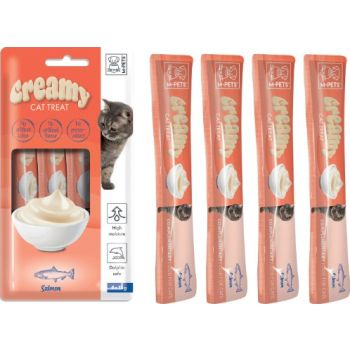  M-PETS Creamy Treats for Cats – Salmon 4x15g (60g) 