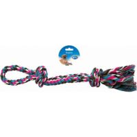 Duvo+ Tug Toy Knotted Cotton 2 Knots Double Loop 50cm