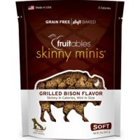 Fruitables Skinny Minis Dog Treats Grilled Bison 141 Gr
