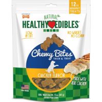 Nylabone Healthy Edibles Grain Free Chewy Bites Chicken Flavor