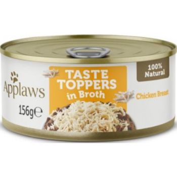  Applaws Taste Topper in Broth Chicken Dog Tin 156g 