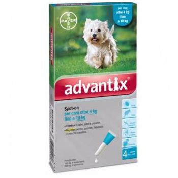  Advantix Dogs 4-10 kg 4 pipettes 1 ml 