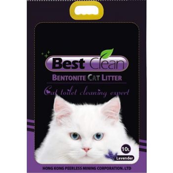  BEST CLEAN BENTONITE CAT LITTER LAVENDER 10 Liter 