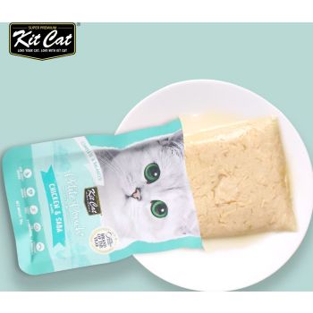  Kit Cat Petite Pouch Wet Food  Chicken & Saba 70g 