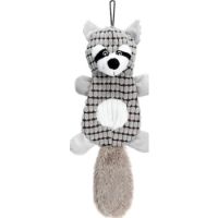 Racoon Plush Toys with Squeaker Light Grey