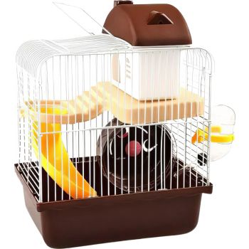  Hamster Castle Cage 23*17*31(brown) 