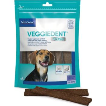  Virbac Veggiedent Fresh Dog Treats Small 