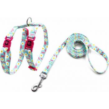  DOCO® LOCO Cat Harness + Leash 6ft BE With Flower 