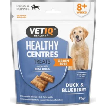  VetIQ Healthy Centres Duck & Blueberry Dog Treats 70g 