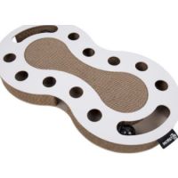 District 70 Snake Cardboard Cat Scratch Toys White