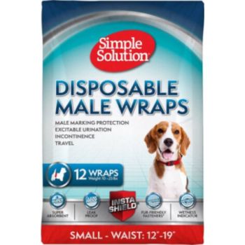 Simple Solution Disposable Male Dog Wraps S 