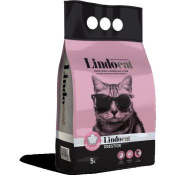  Lindo Cat litter White Bentonite Prestige - 5 L (Baby Powder Fragrance) 