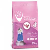 Van Cat White Clumping Bentonite Cat Litter Baby Powder 10Kg
