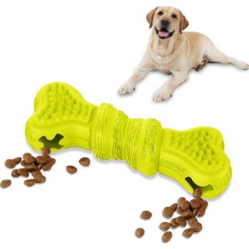  LaRoo Interactive Dog Toys Bone Shaped Green 