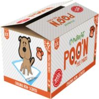 NutraPet Poo N Pee Pads Original 60 Cms X 60 Cms 5 X Absorption With Floor Mat Stickers - 50 Count LARGE Puppy Pads