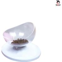 Saas Egg Shape Pet Single Bowls White