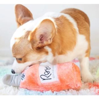  Zippy Paws Bottle Crusherz Refillable Squeaky Crunchy Plush Dog Play Toys 