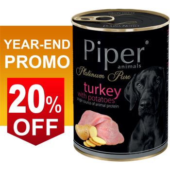  PIPER PLATINUM PURE – TURKEY WITH POTATOES 400G 