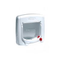 Pet Safe 4 Way Locking Deluxe Cat Flap - White