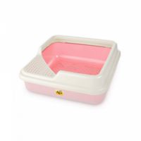 CatIdea Corner Cat Litter Box-Pink