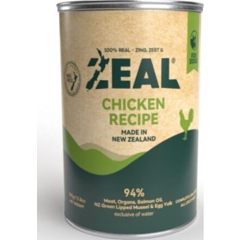  Zeal Grain Free Canned Dog Food 390g – (Chicken Recipe) 