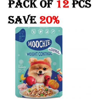  Moochie Dog Food Casserole With Turkey - Weight Control 85gx12 