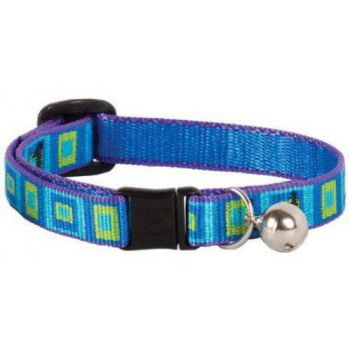  LupineÂ Pet Club Cat Collar With Bell, Sea Glass 