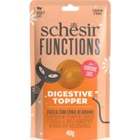 Schesir Functions Digestive Topper Adult Cat Pumpkin & Wheatgrass 40G