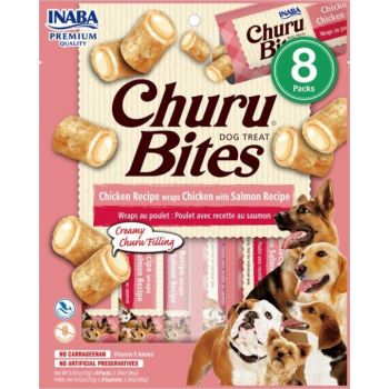  Churu Bites For Dog Chicken With Salmon Recipe 8PCS/PK 