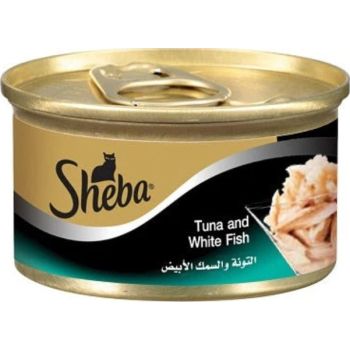  Sheba Tuna & White Fish Wet Cat Food - 85G 