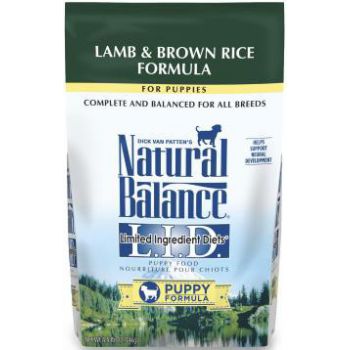  Natural Balance LID Lamb & Brown Rice Puppy Formula Dry Dog Food, 4.5 lbs 